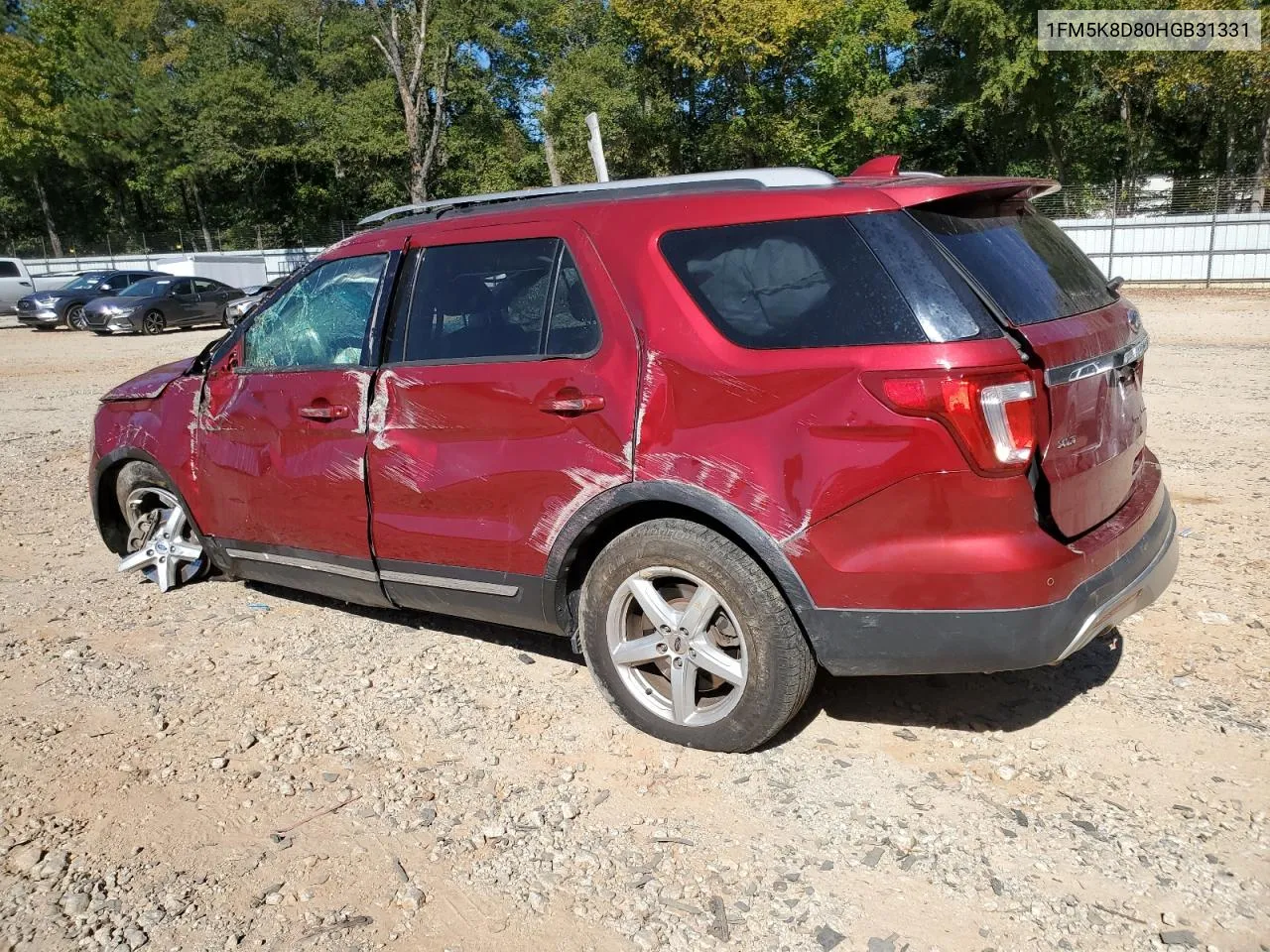 2017 Ford Explorer Xlt VIN: 1FM5K8D80HGB31331 Lot: 76406684