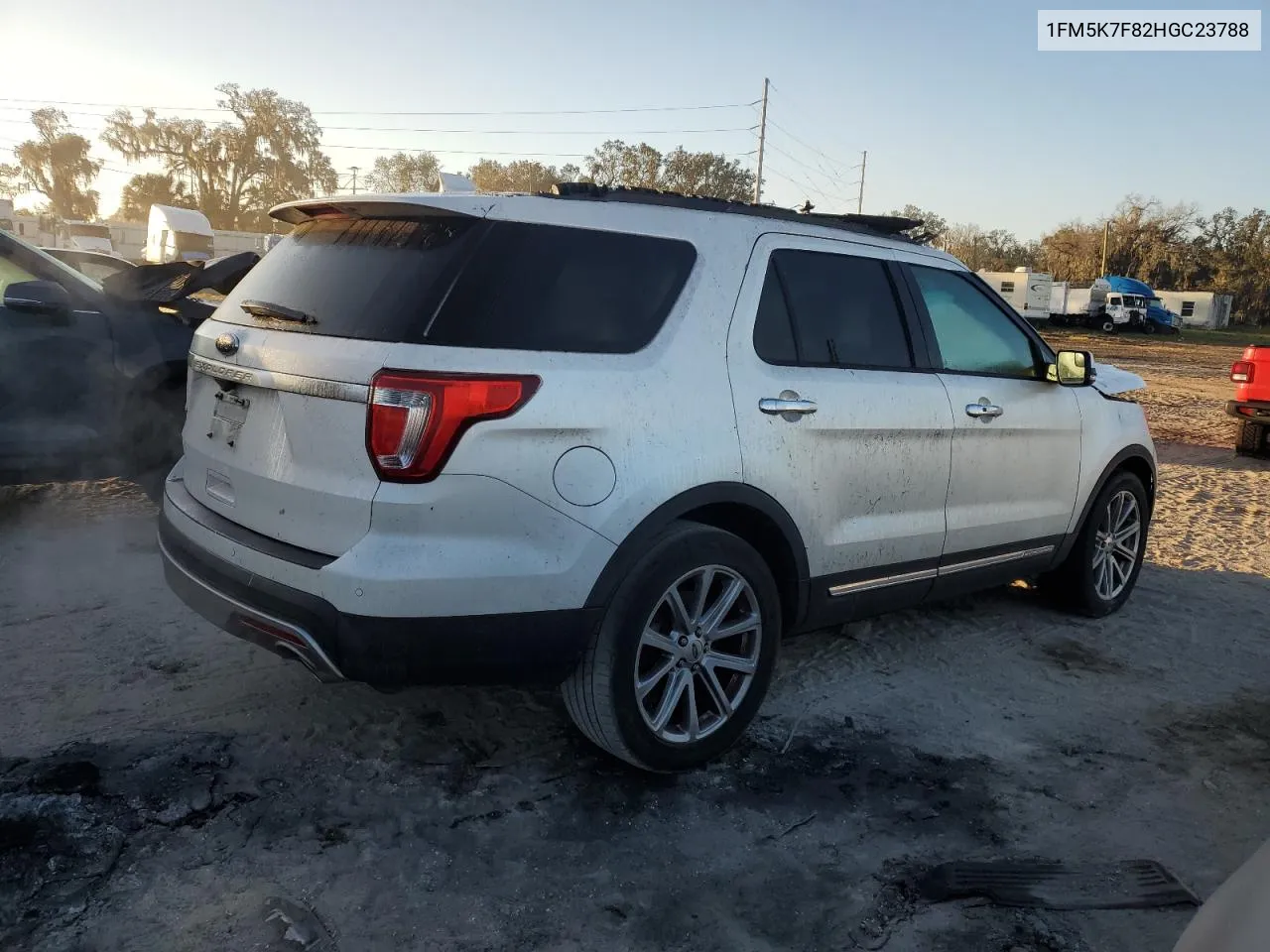 2017 Ford Explorer Limited VIN: 1FM5K7F82HGC23788 Lot: 76410464