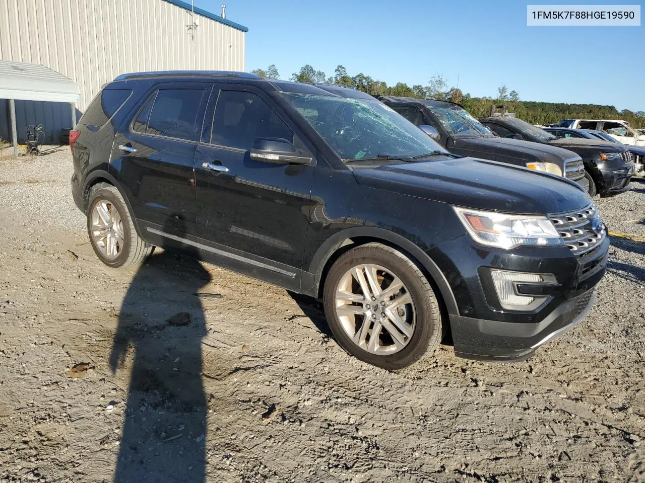 2017 Ford Explorer Limited VIN: 1FM5K7F88HGE19590 Lot: 76482874