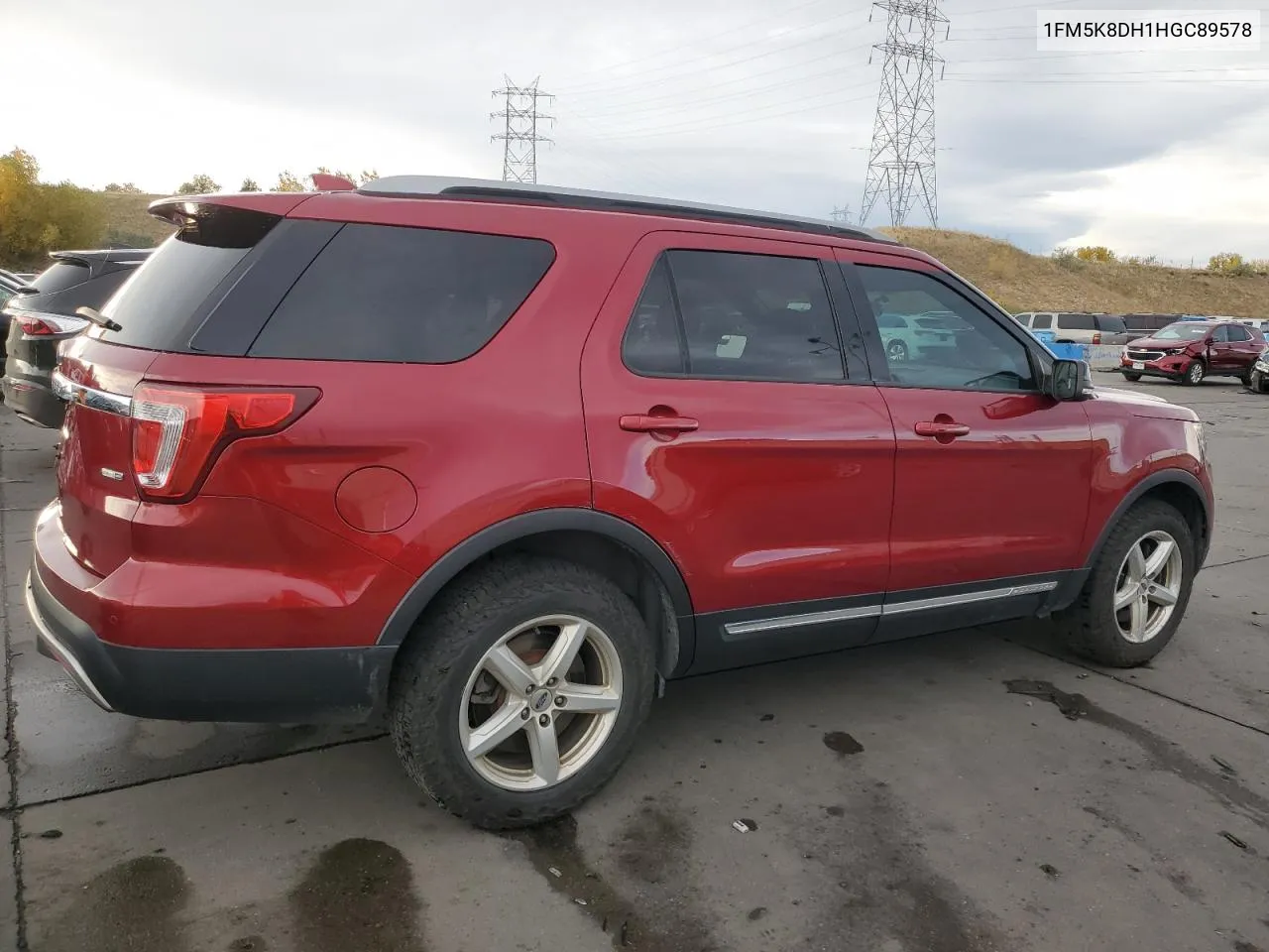 2017 Ford Explorer Xlt VIN: 1FM5K8DH1HGC89578 Lot: 76542794