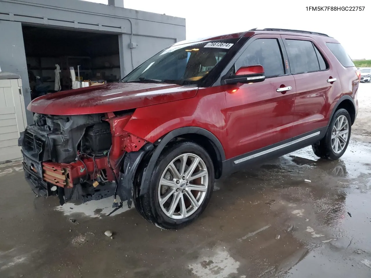 2017 Ford Explorer Limited VIN: 1FM5K7F88HGC22757 Lot: 76613674