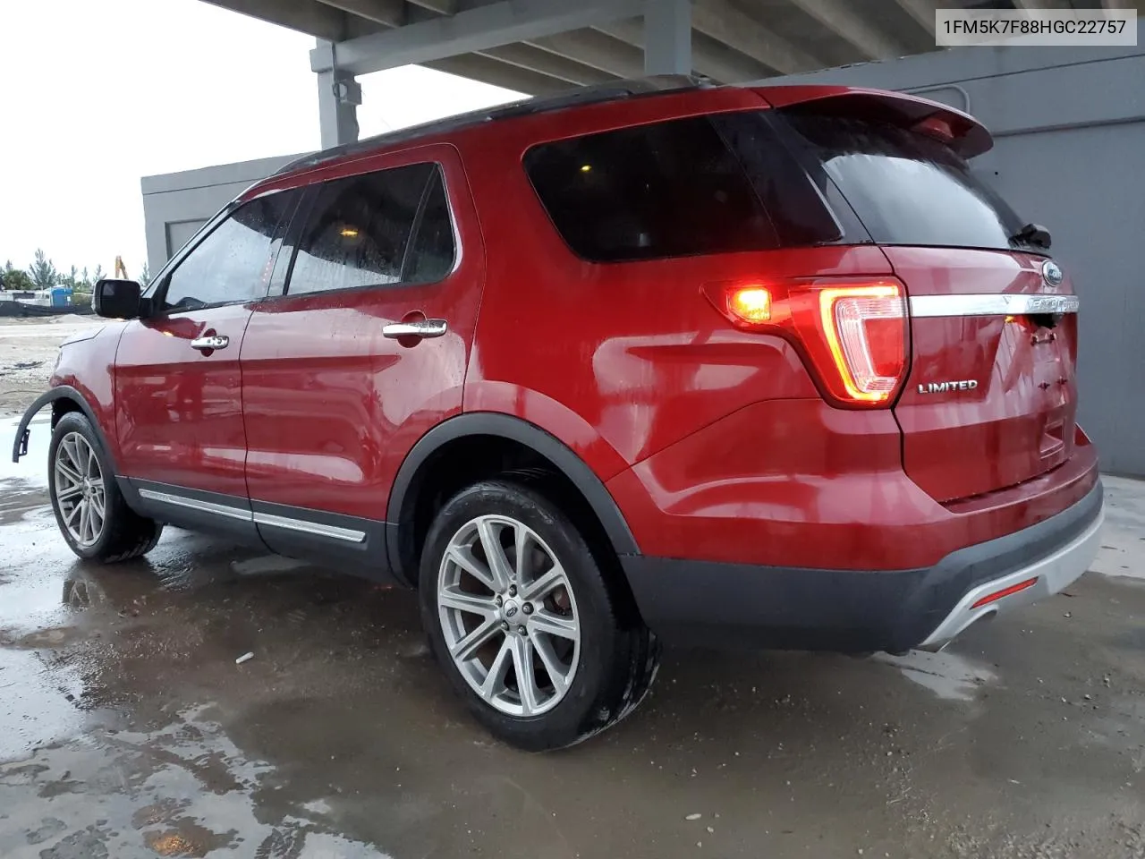 2017 Ford Explorer Limited VIN: 1FM5K7F88HGC22757 Lot: 76613674