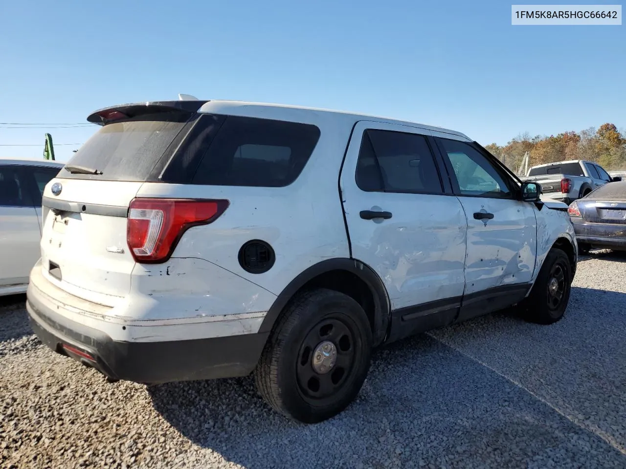 2017 Ford Explorer Police Interceptor VIN: 1FM5K8AR5HGC66642 Lot: 76627914