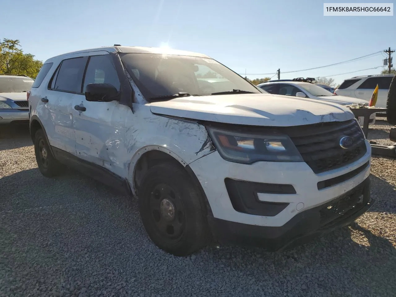 2017 Ford Explorer Police Interceptor VIN: 1FM5K8AR5HGC66642 Lot: 76627914