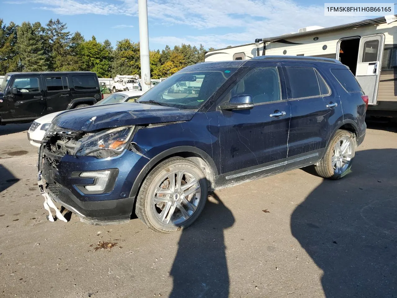 2017 Ford Explorer Limited VIN: 1FM5K8FH1HGB66165 Lot: 76666244