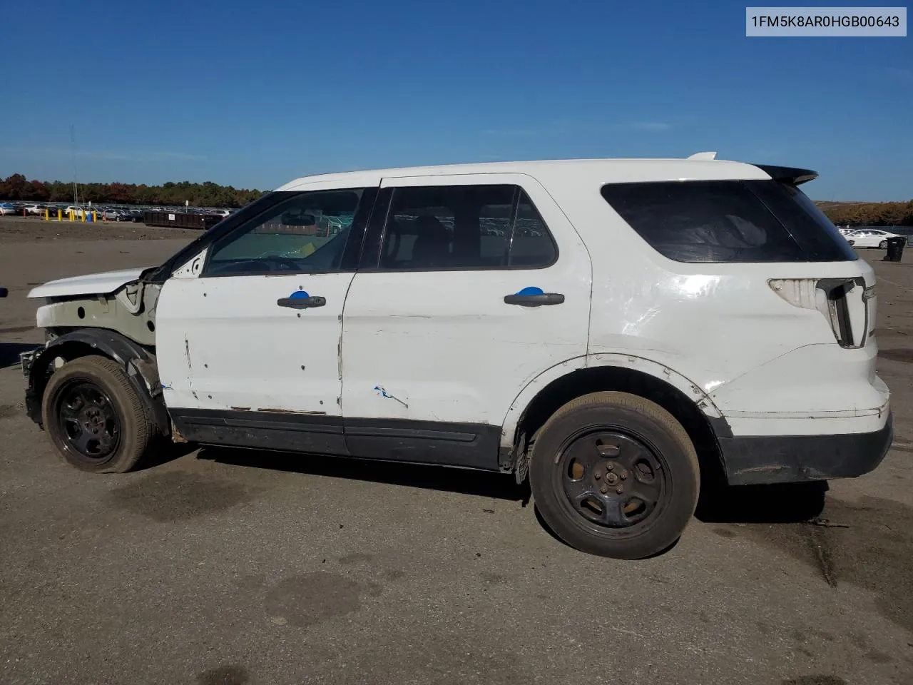 2017 Ford Explorer Police Interceptor VIN: 1FM5K8AR0HGB00643 Lot: 76733504