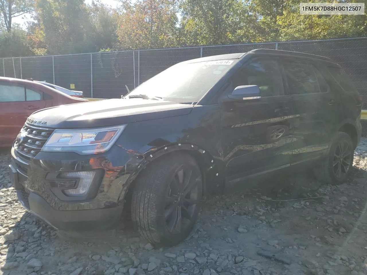 2017 Ford Explorer Xlt VIN: 1FM5K7D88HGC12507 Lot: 76743614