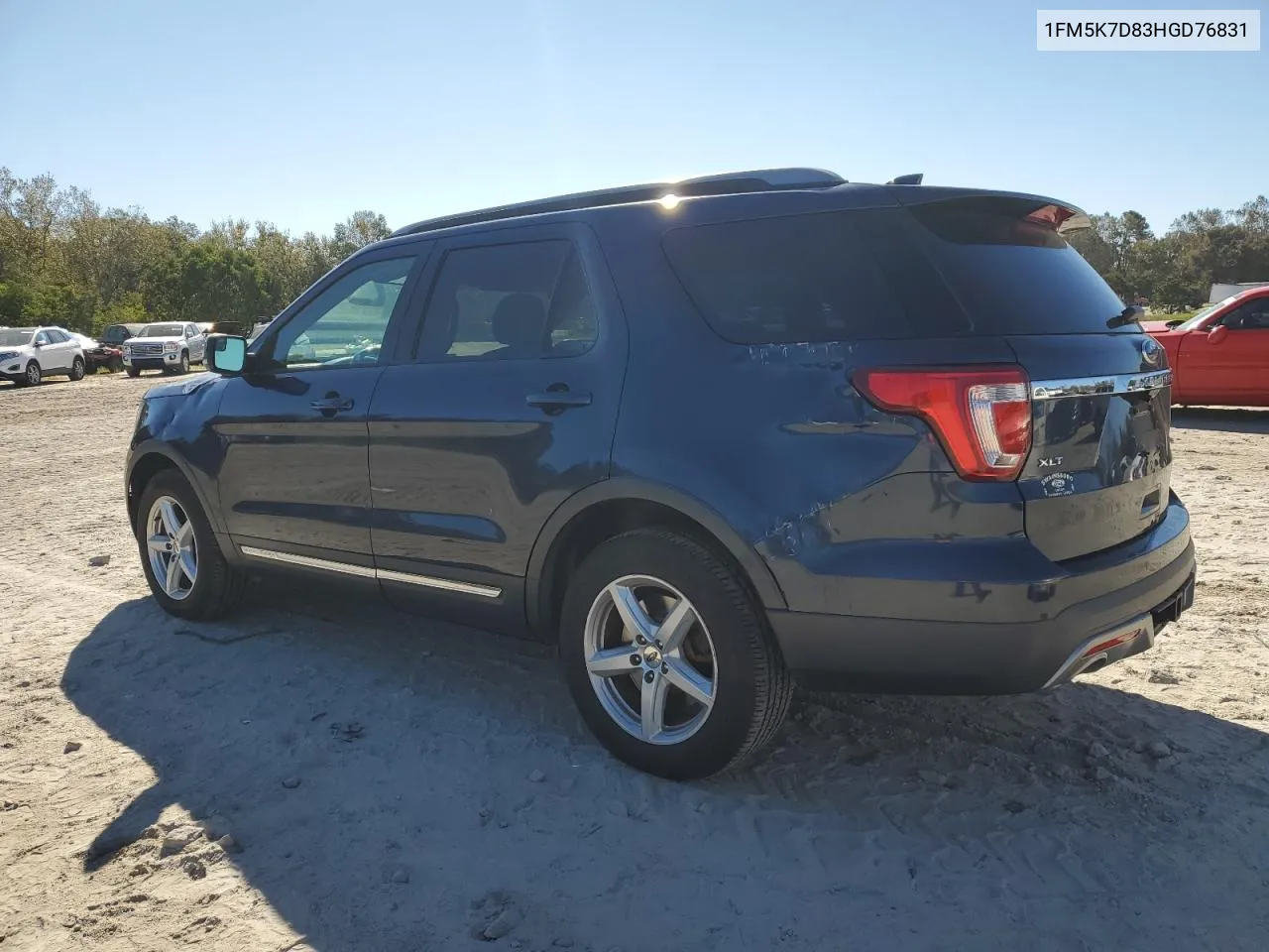 2017 Ford Explorer Xlt VIN: 1FM5K7D83HGD76831 Lot: 76843194