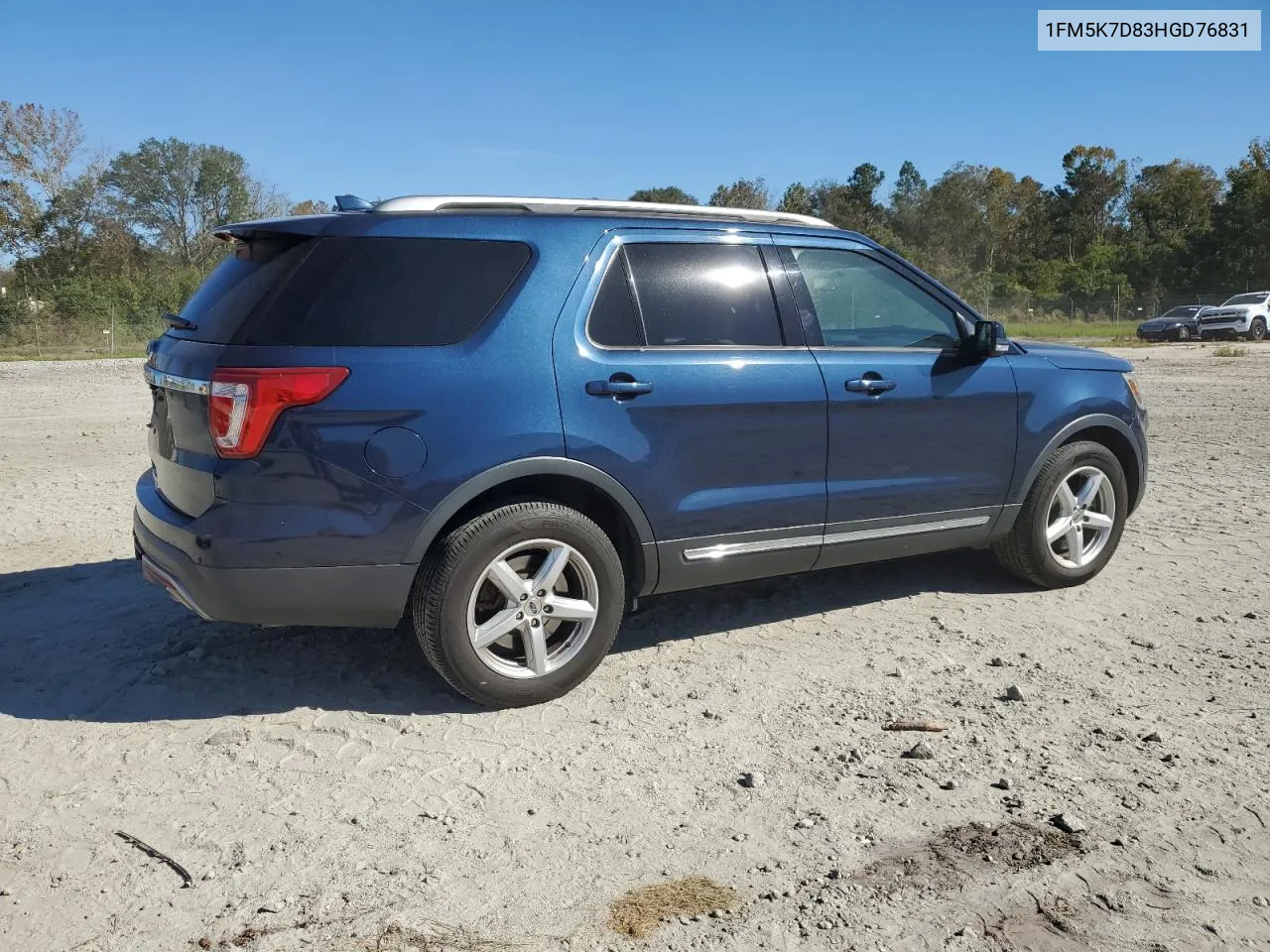 2017 Ford Explorer Xlt VIN: 1FM5K7D83HGD76831 Lot: 76843194