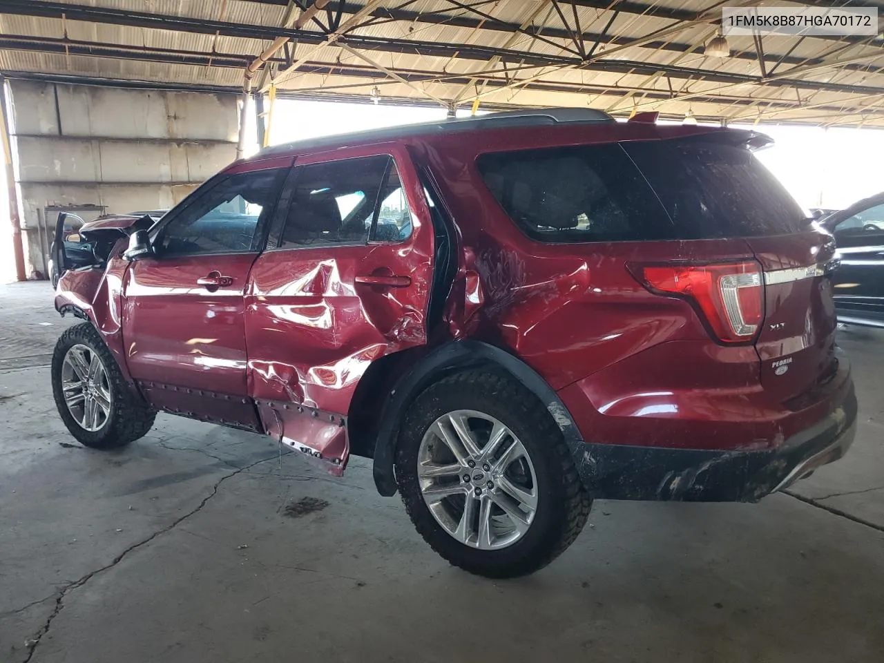 2017 Ford Explorer VIN: 1FM5K8B87HGA70172 Lot: 76872704