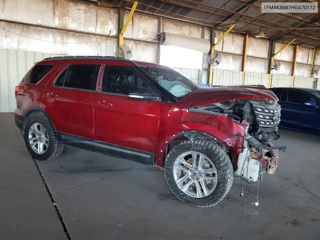 2017 Ford Explorer VIN: 1FM5K8B87HGA70172 Lot: 76872704