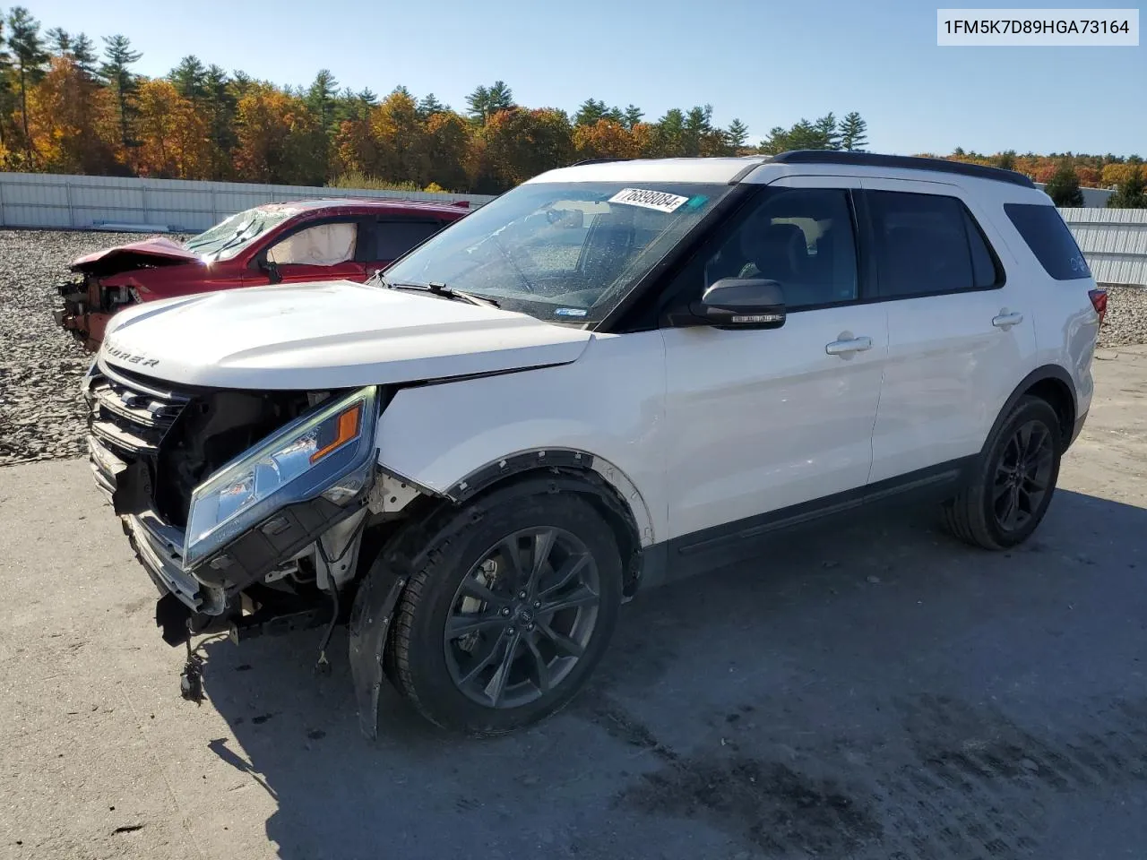 2017 Ford Explorer Xlt VIN: 1FM5K7D89HGA73164 Lot: 76898084