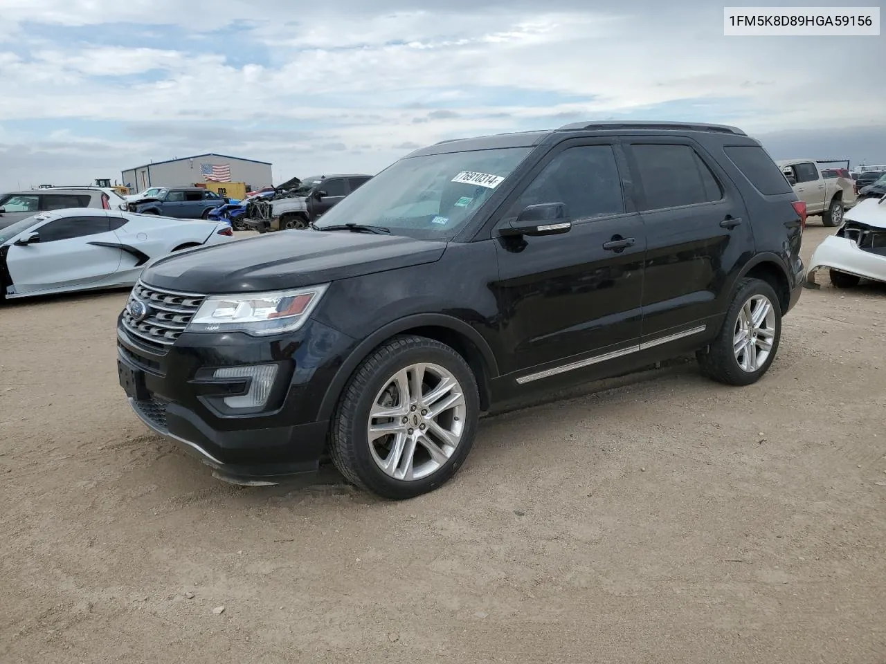 2017 Ford Explorer Xlt VIN: 1FM5K8D89HGA59156 Lot: 76910314