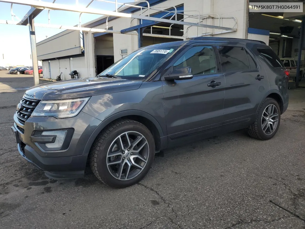 2017 Ford Explorer Sport VIN: 1FM5K8GT7HGD64591 Lot: 76951774