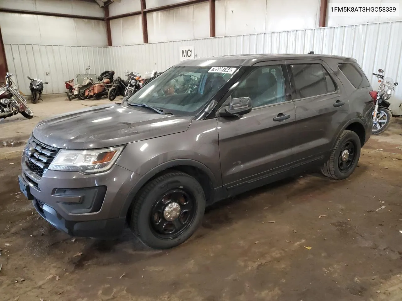 2017 Ford Explorer Police Interceptor VIN: 1FM5K8AT3HGC58339 Lot: 76998744