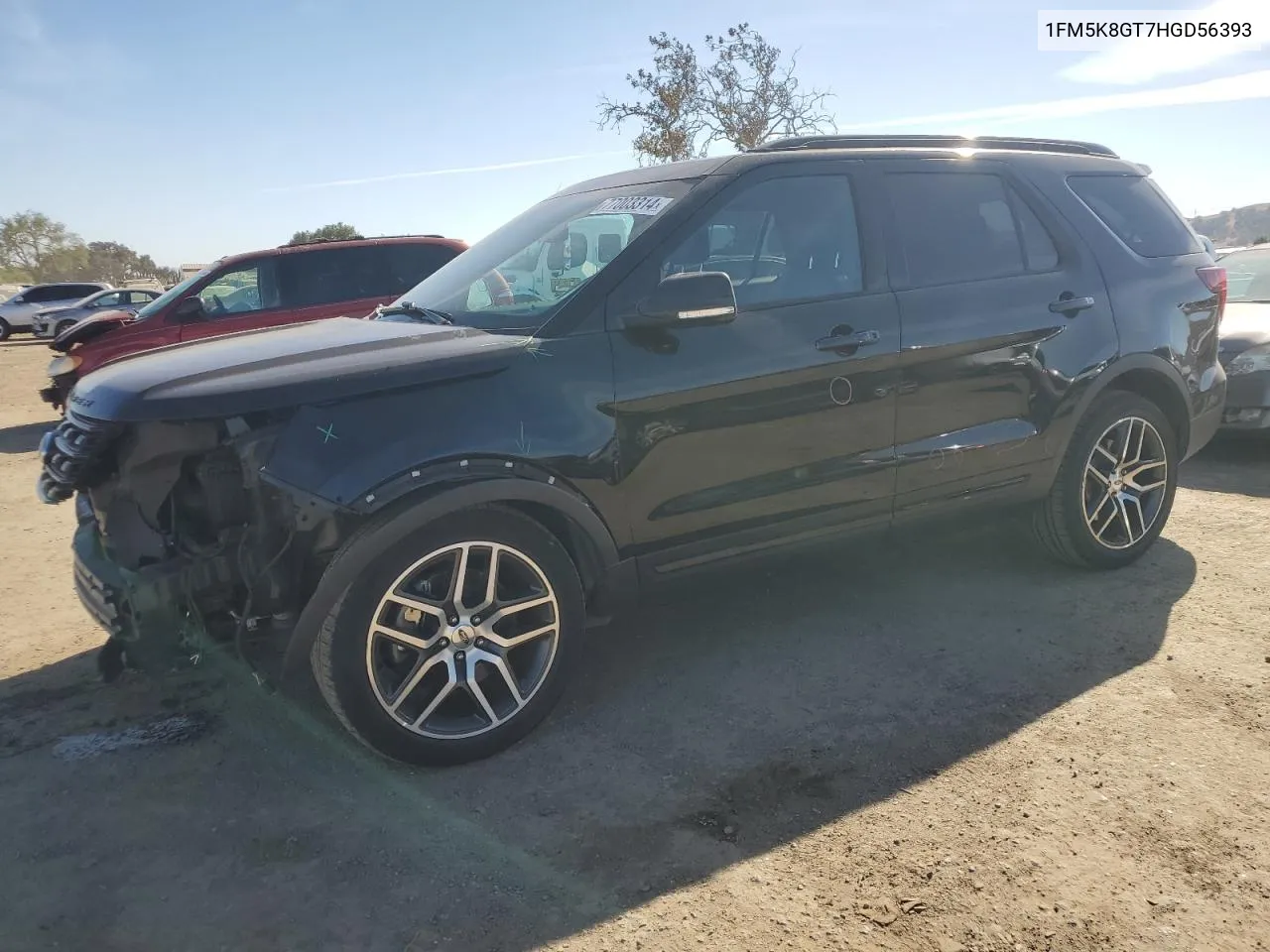 2017 Ford Explorer Sport VIN: 1FM5K8GT7HGD56393 Lot: 77003314