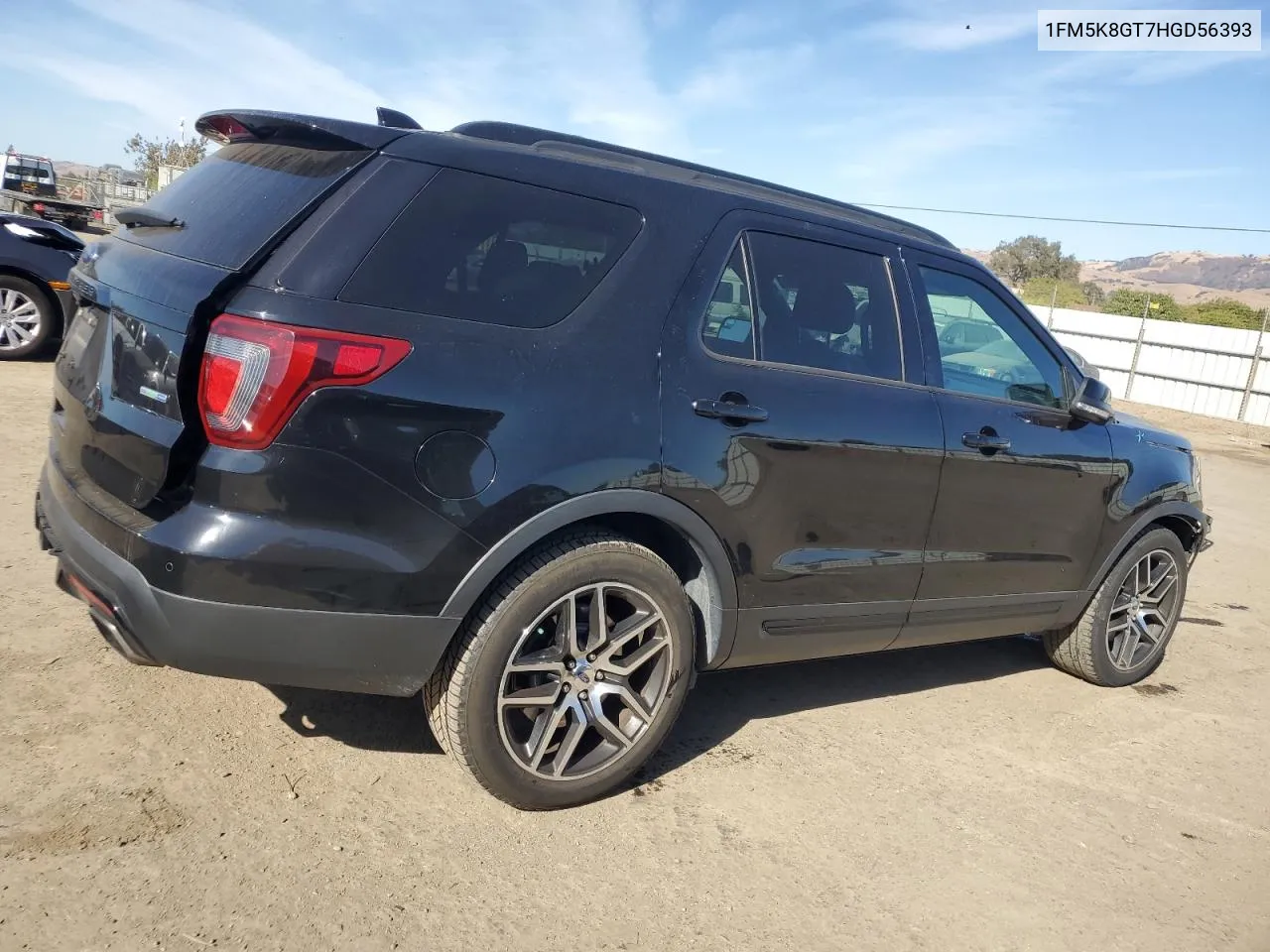 2017 Ford Explorer Sport VIN: 1FM5K8GT7HGD56393 Lot: 77003314