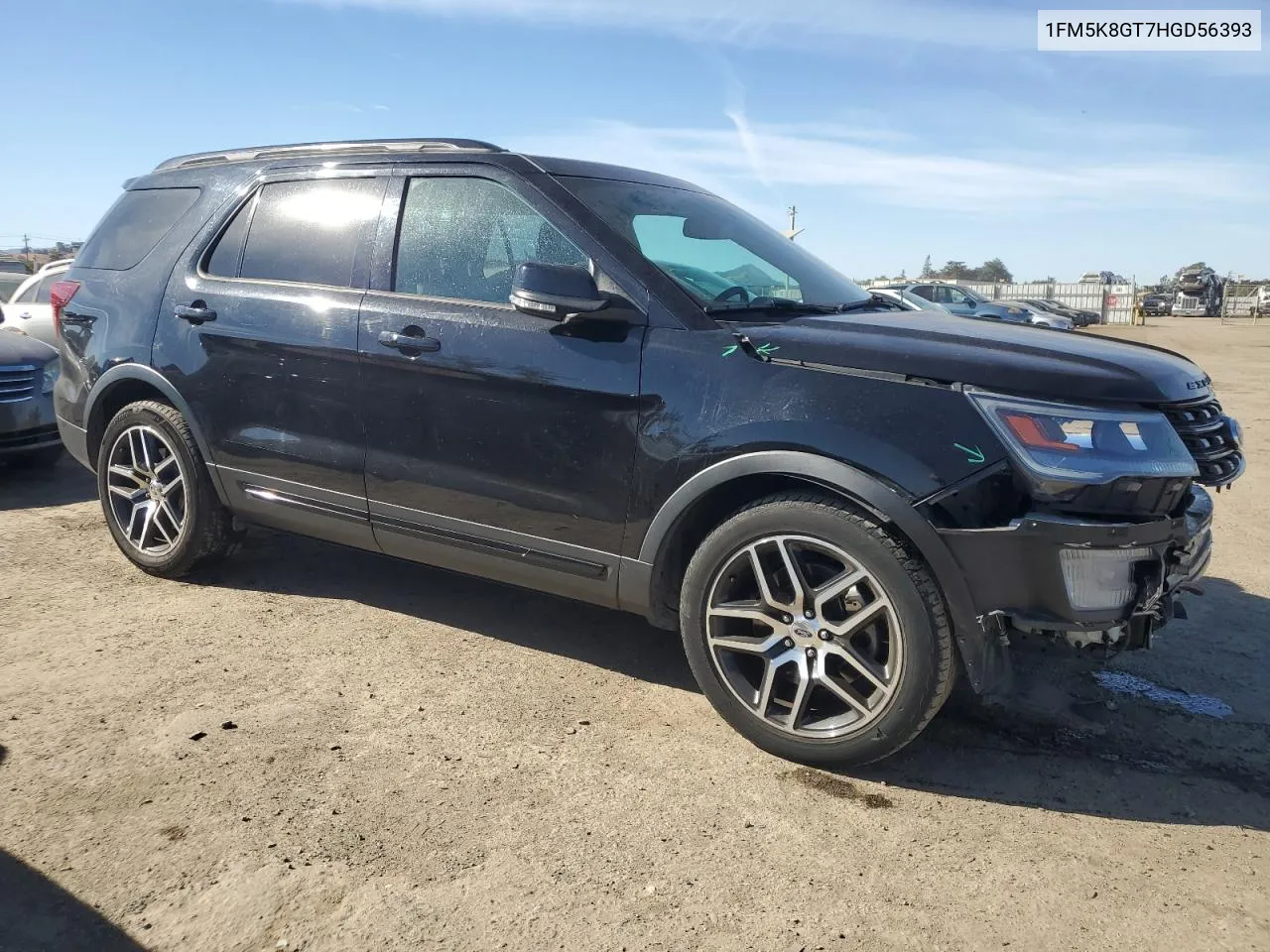 2017 Ford Explorer Sport VIN: 1FM5K8GT7HGD56393 Lot: 77003314