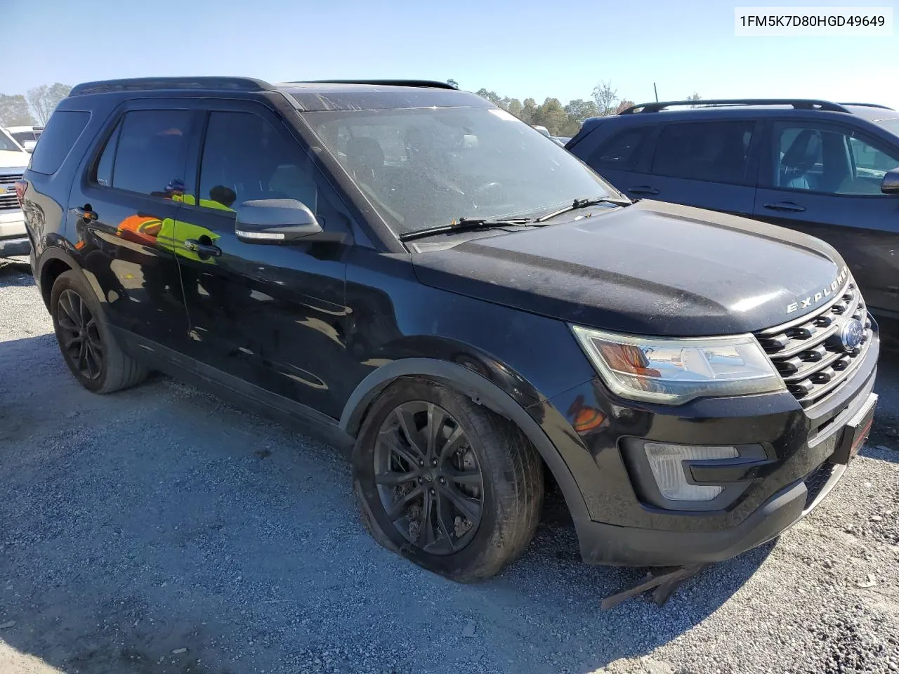 2017 Ford Explorer Xlt VIN: 1FM5K7D80HGD49649 Lot: 77031604