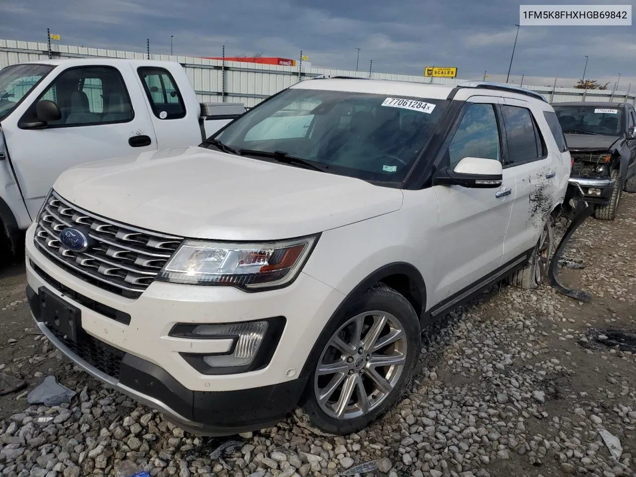 2017 Ford Explorer Limited VIN: 1FM5K8FHXHGB69842 Lot: 77061284