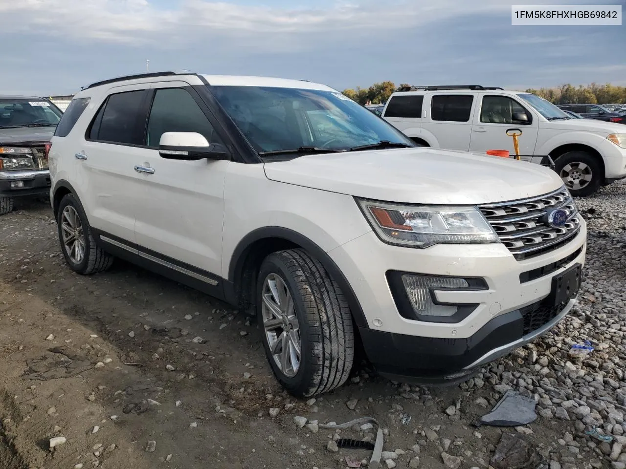 2017 Ford Explorer Limited VIN: 1FM5K8FHXHGB69842 Lot: 77061284