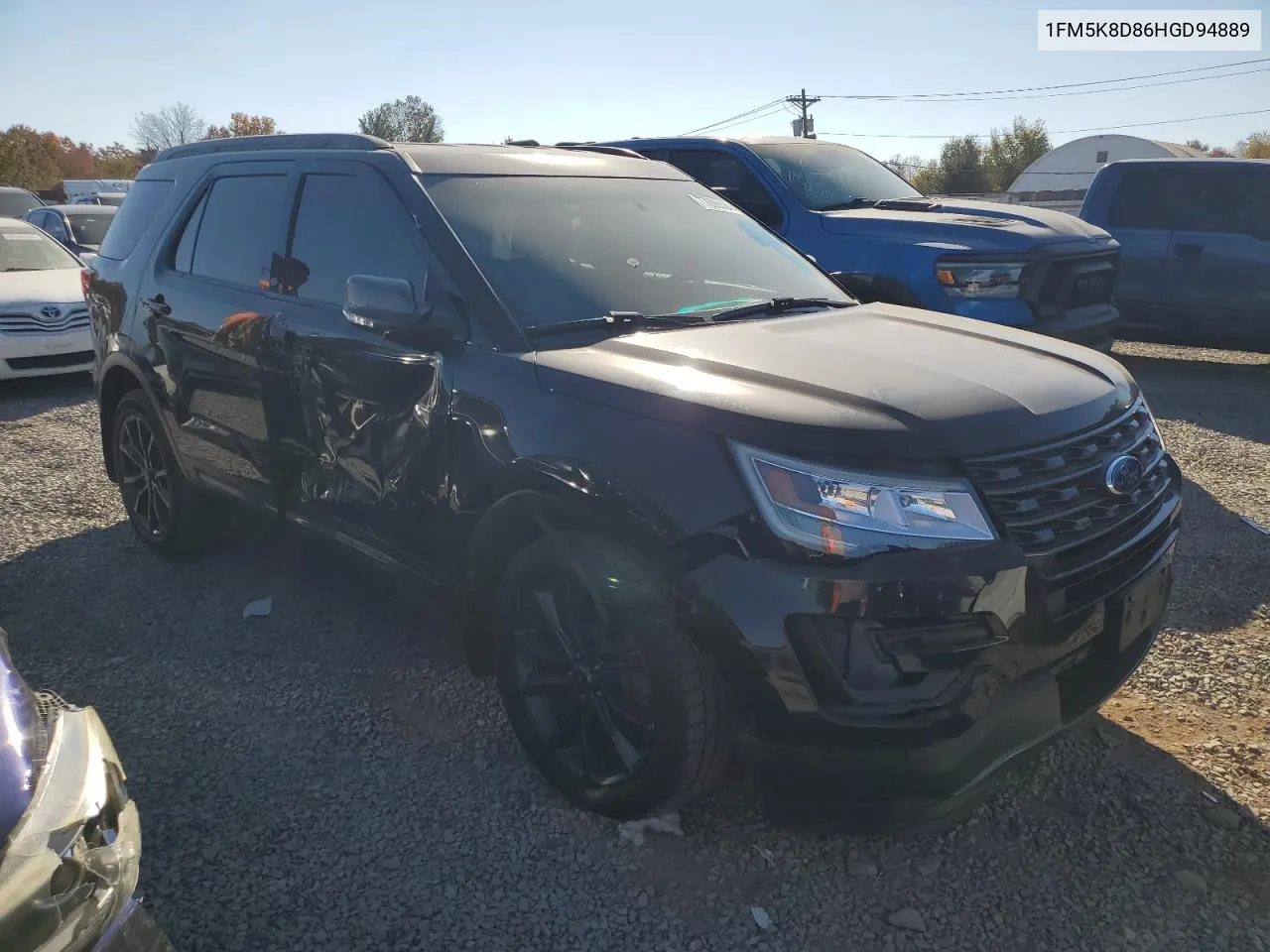 2017 Ford Explorer Xlt VIN: 1FM5K8D86HGD94889 Lot: 77066604