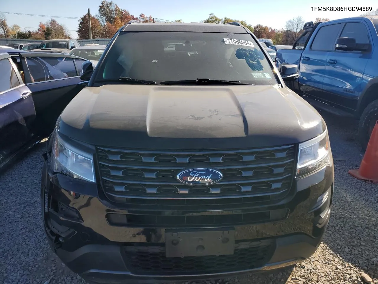 2017 Ford Explorer Xlt VIN: 1FM5K8D86HGD94889 Lot: 77066604