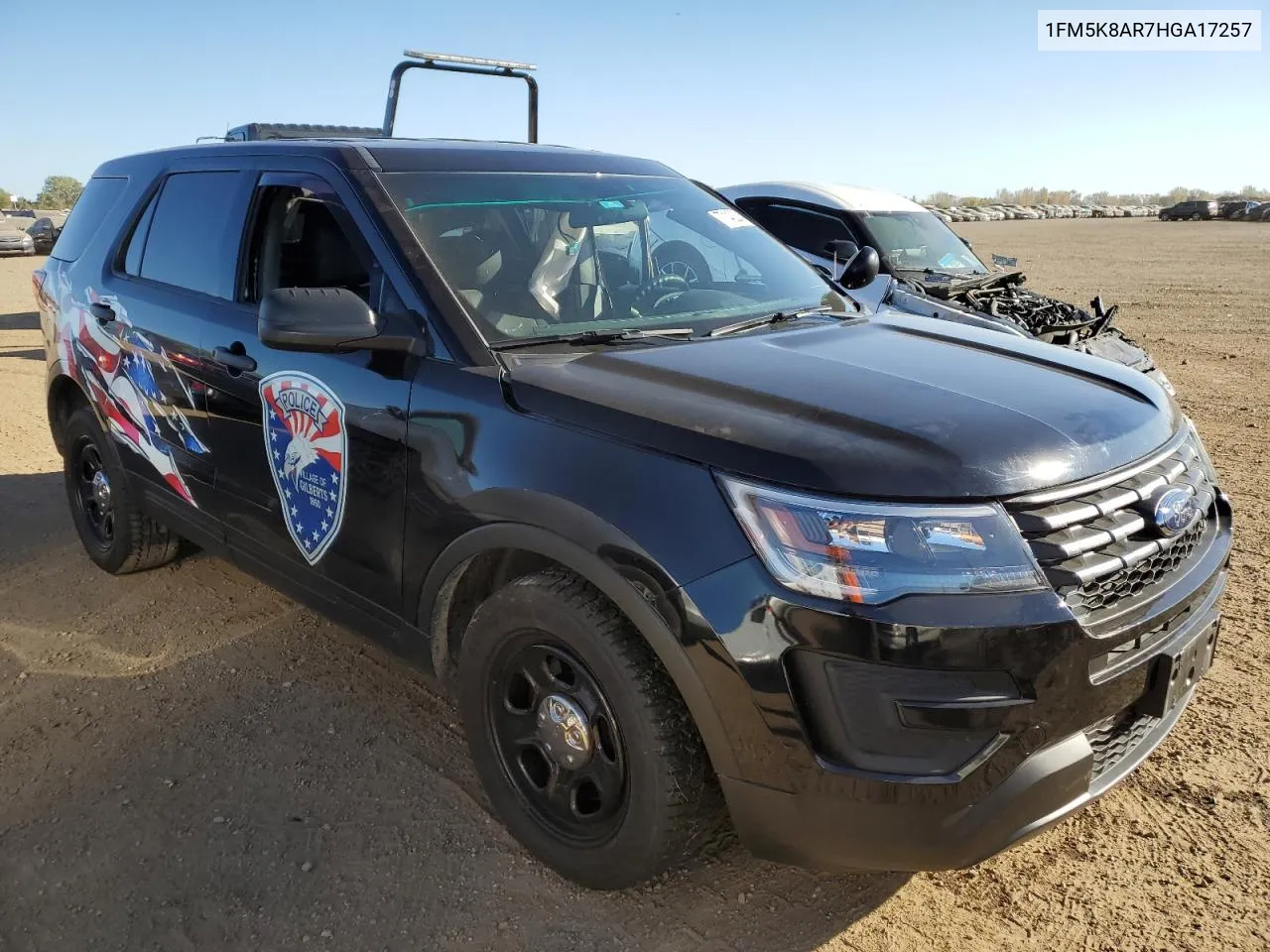 2017 Ford Explorer Police Interceptor VIN: 1FM5K8AR7HGA17257 Lot: 77140204