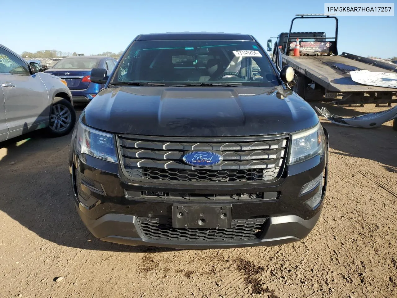 2017 Ford Explorer Police Interceptor VIN: 1FM5K8AR7HGA17257 Lot: 77140204