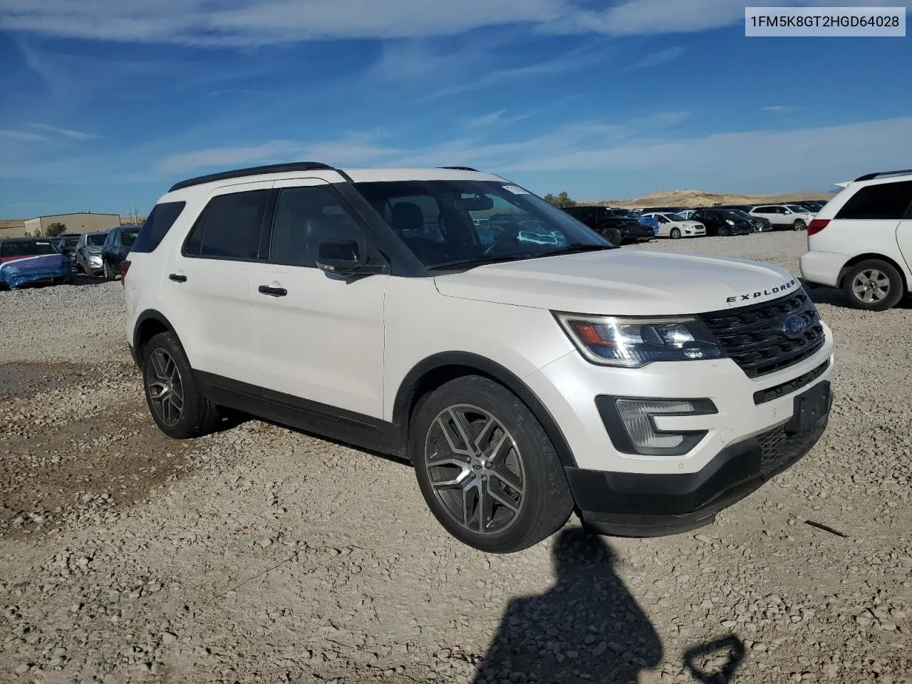 2017 Ford Explorer Sport VIN: 1FM5K8GT2HGD64028 Lot: 77161994