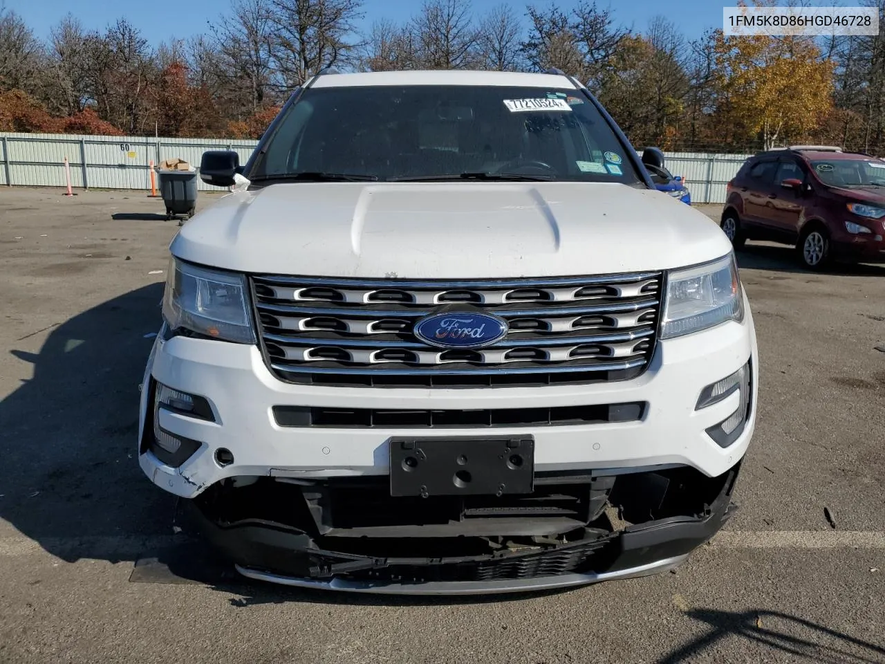 2017 Ford Explorer Xlt VIN: 1FM5K8D86HGD46728 Lot: 77210524