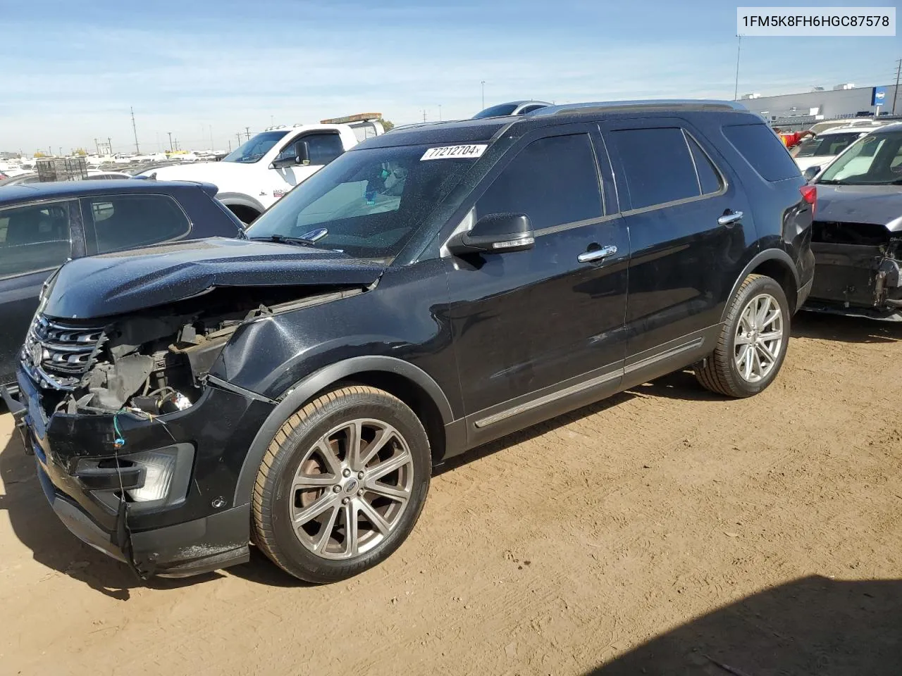 2017 Ford Explorer Limited VIN: 1FM5K8FH6HGC87578 Lot: 77212704