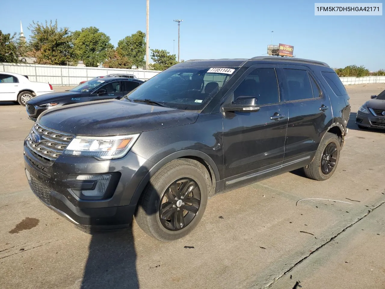 2017 Ford Explorer Xlt VIN: 1FM5K7DH5HGA42171 Lot: 77351144