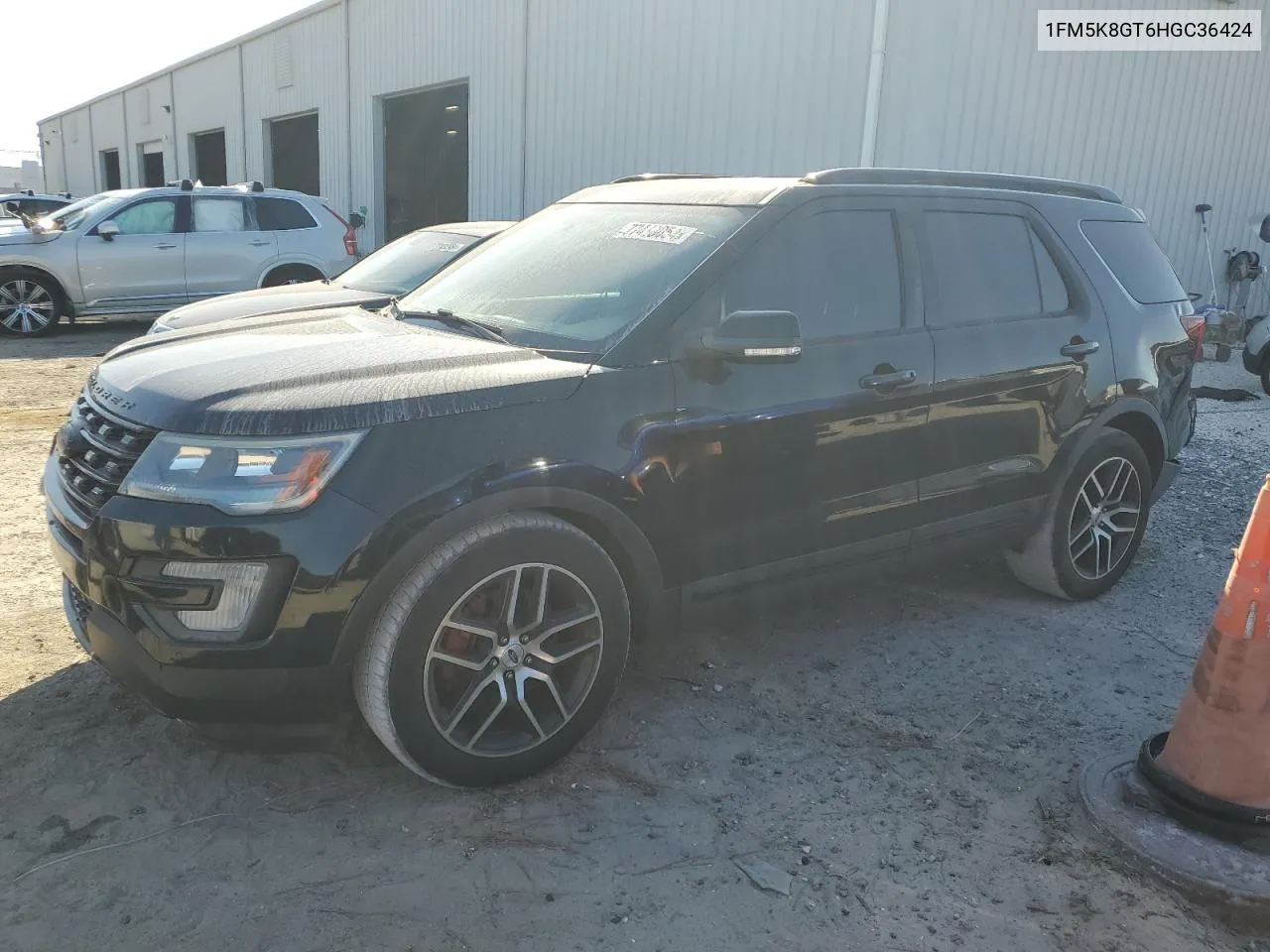 2017 Ford Explorer Sport VIN: 1FM5K8GT6HGC36424 Lot: 77418054