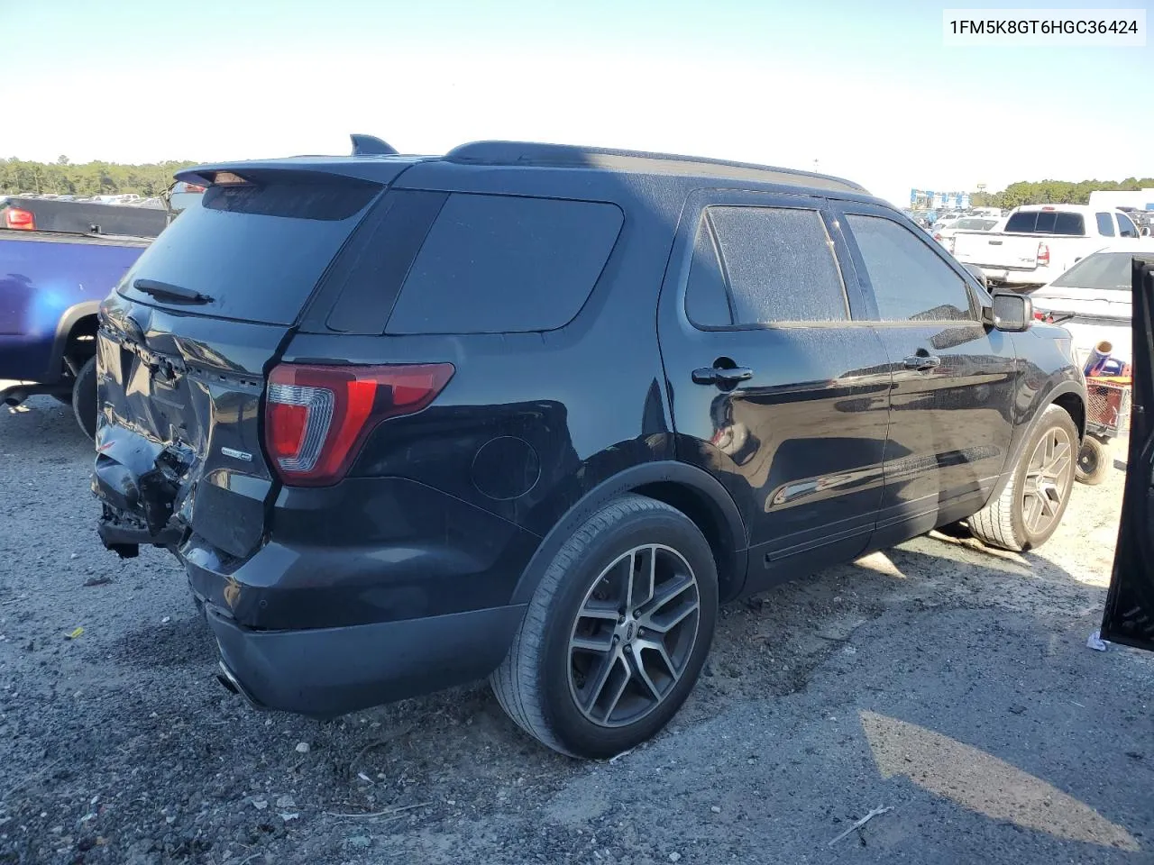 2017 Ford Explorer Sport VIN: 1FM5K8GT6HGC36424 Lot: 77418054