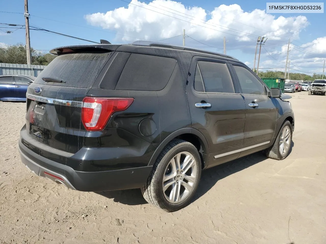 2017 Ford Explorer Limited VIN: 1FM5K7F8XHGD53236 Lot: 77481684