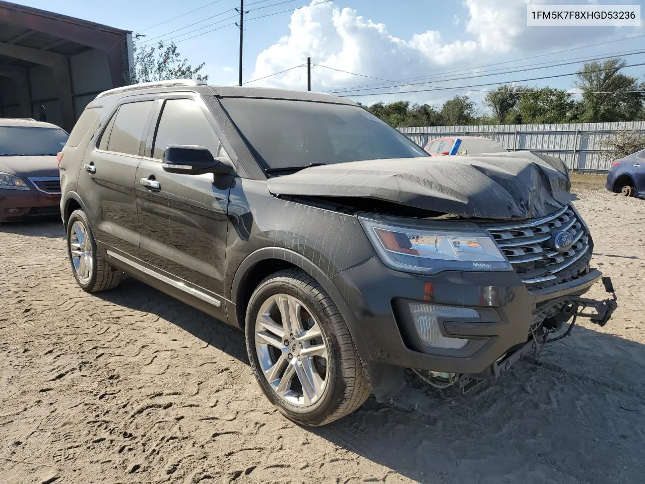 2017 Ford Explorer Limited VIN: 1FM5K7F8XHGD53236 Lot: 77481684