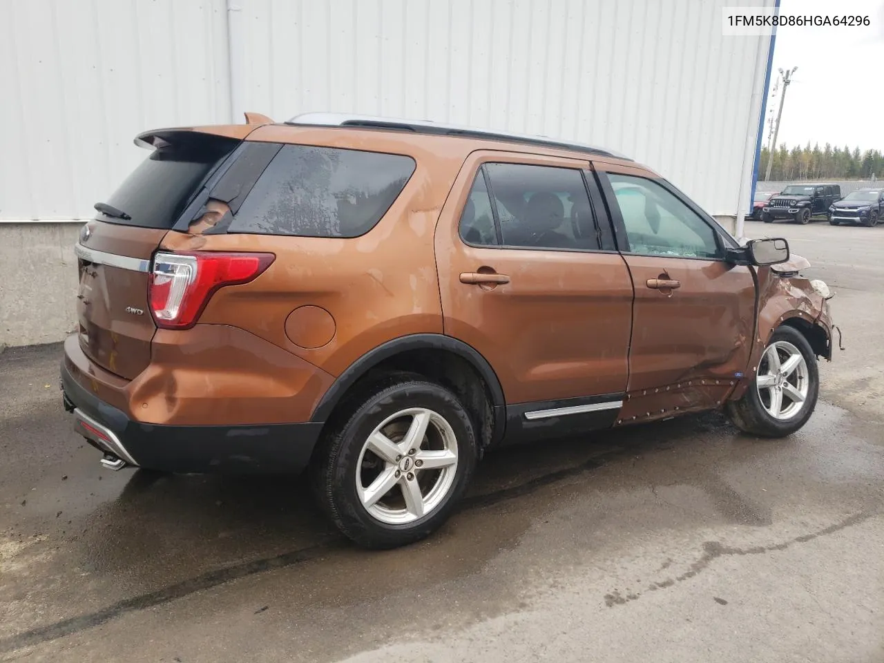 2017 Ford Explorer Xlt VIN: 1FM5K8D86HGA64296 Lot: 77526504