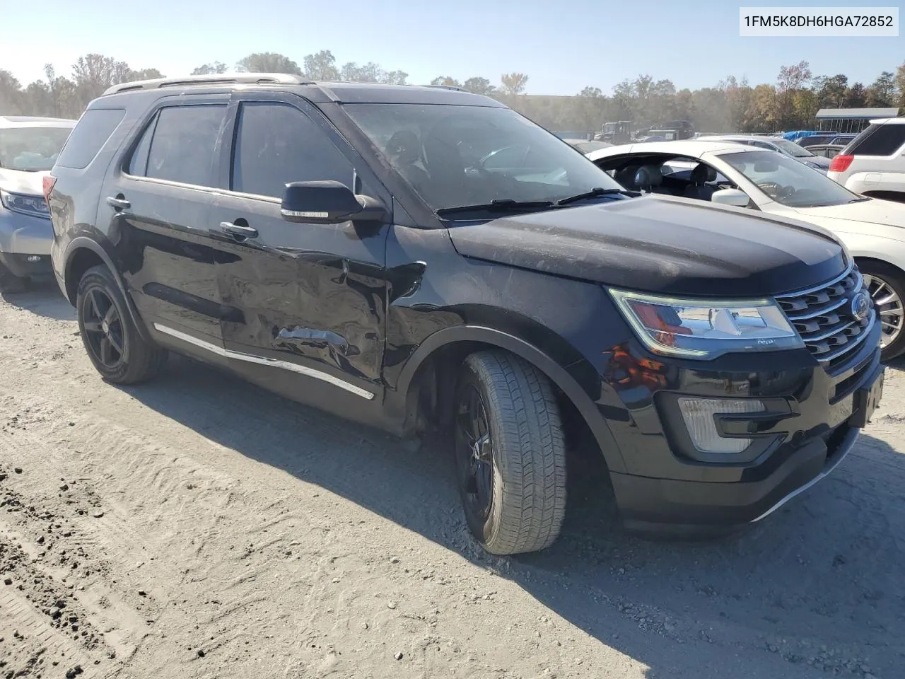 2017 Ford Explorer Xlt VIN: 1FM5K8DH6HGA72852 Lot: 77606044