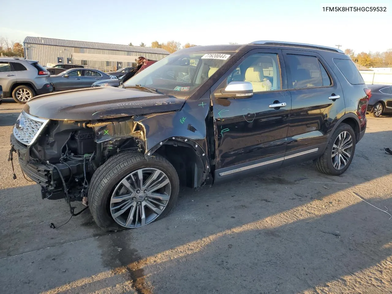 2017 Ford Explorer Platinum VIN: 1FM5K8HT5HGC59532 Lot: 77620044