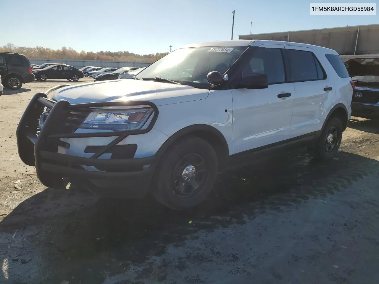 2017 Ford Explorer Police Interceptor VIN: 1FM5K8AR0HGD58984 Lot: 77647084