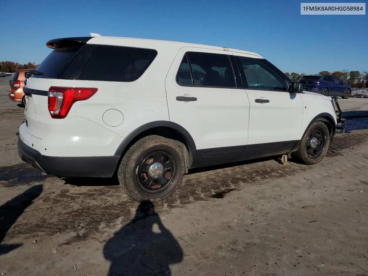 2017 Ford Explorer Police Interceptor VIN: 1FM5K8AR0HGD58984 Lot: 77647084