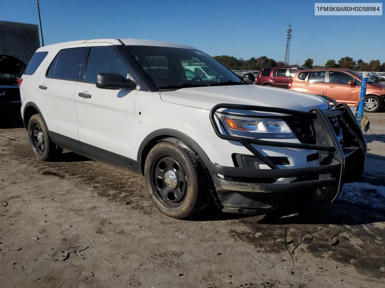 2017 Ford Explorer Police Interceptor VIN: 1FM5K8AR0HGD58984 Lot: 77647084