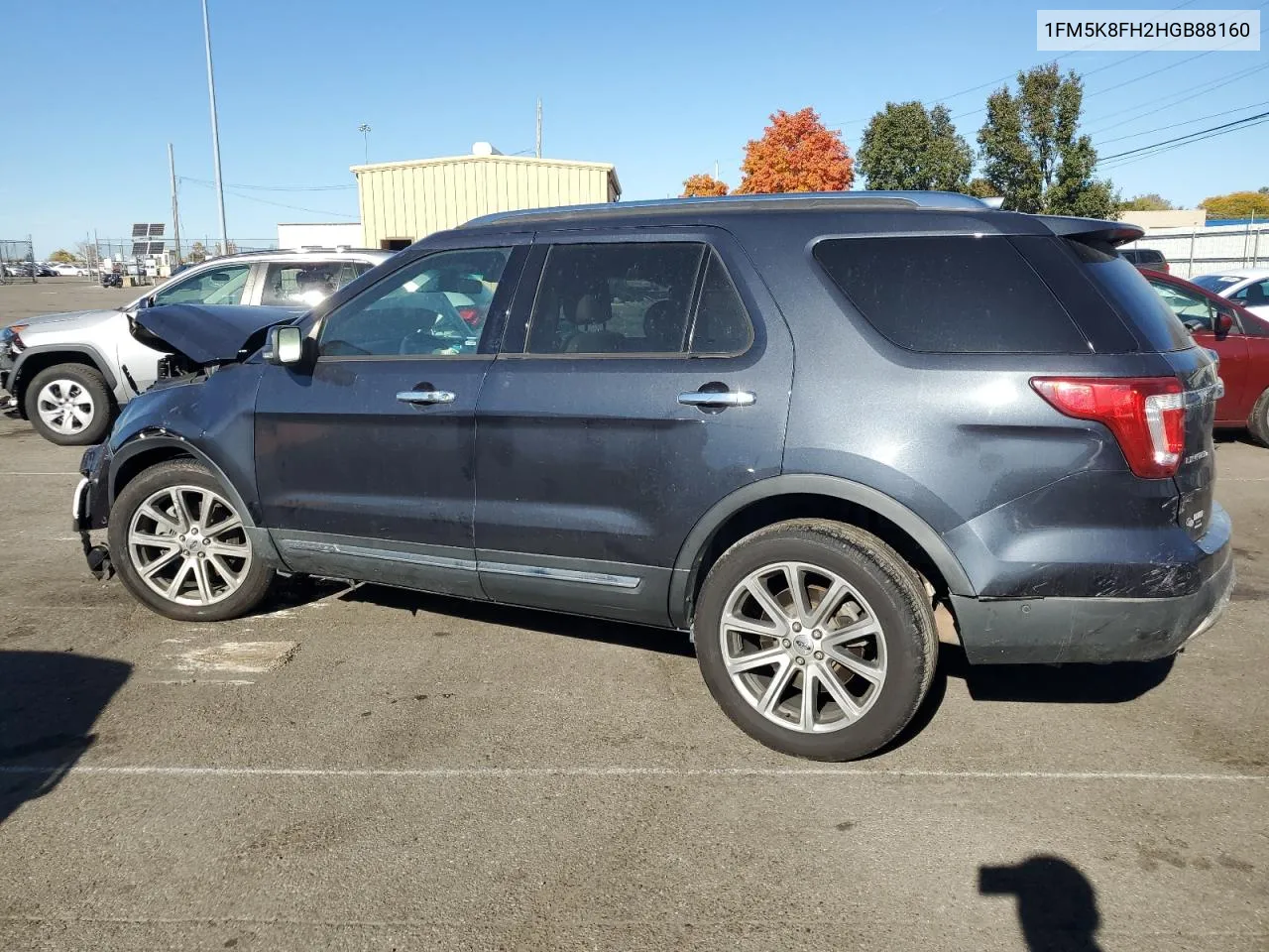 2017 Ford Explorer Limited VIN: 1FM5K8FH2HGB88160 Lot: 77681984