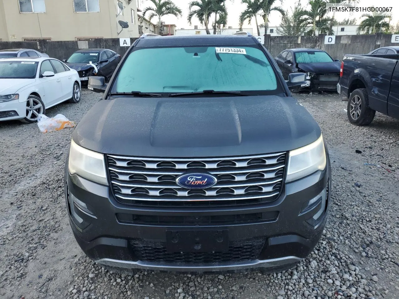 1FM5K7F81HGD00067 2017 Ford Explorer Limited