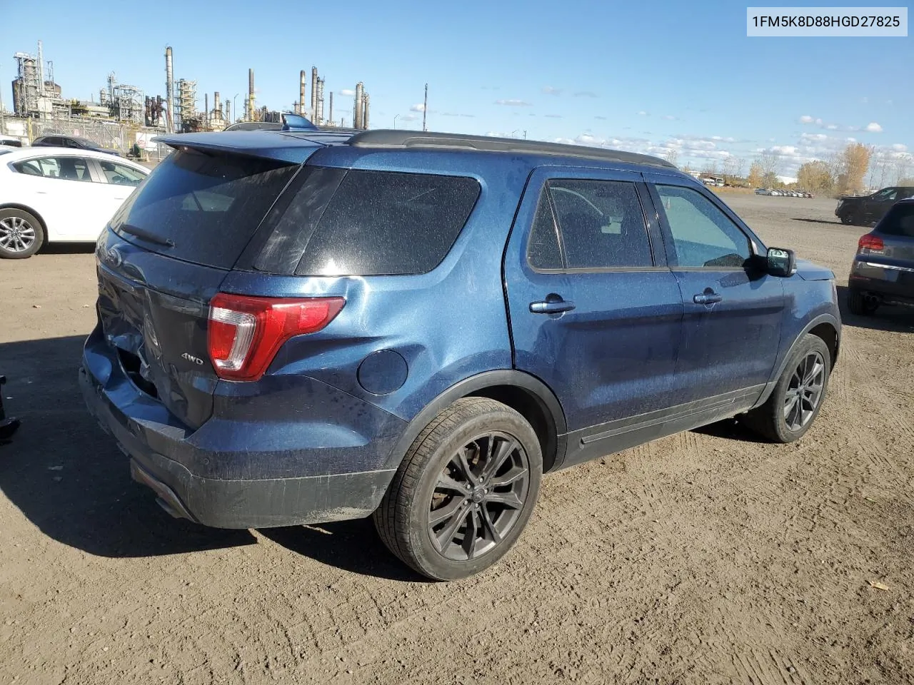 2017 Ford Explorer Xlt VIN: 1FM5K8D88HGD27825 Lot: 77856444