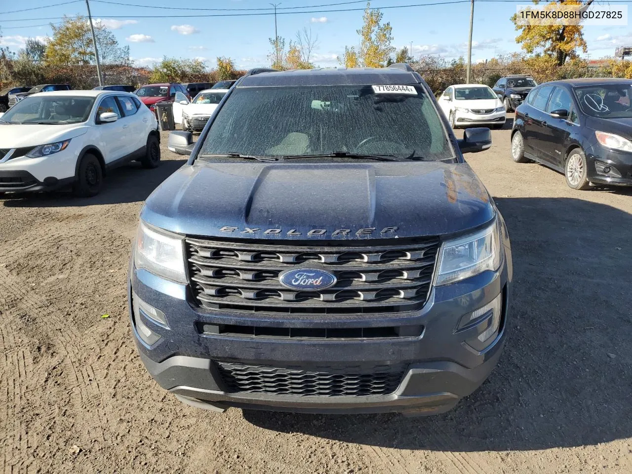 2017 Ford Explorer Xlt VIN: 1FM5K8D88HGD27825 Lot: 77856444