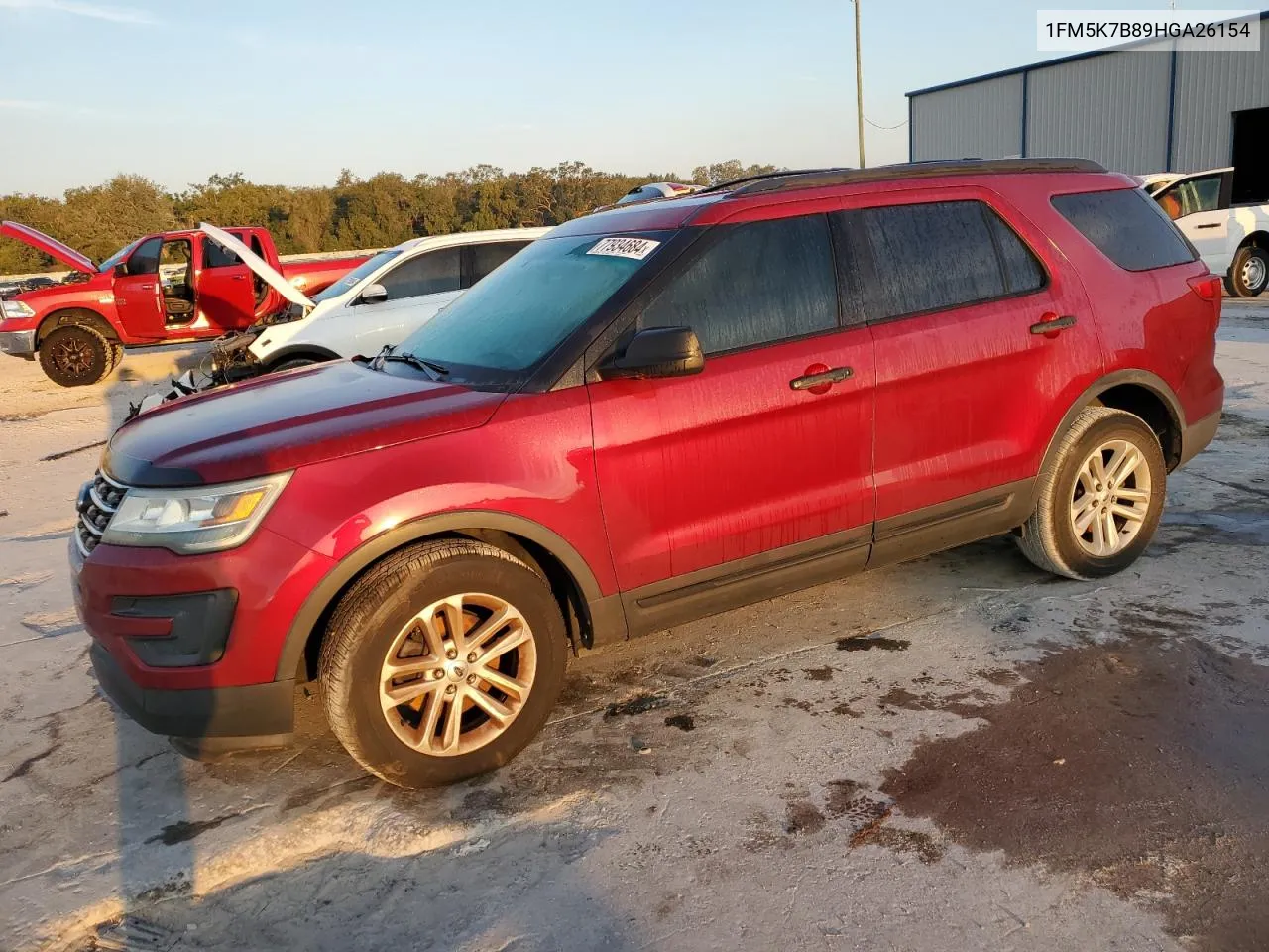 2017 Ford Explorer VIN: 1FM5K7B89HGA26154 Lot: 77934684