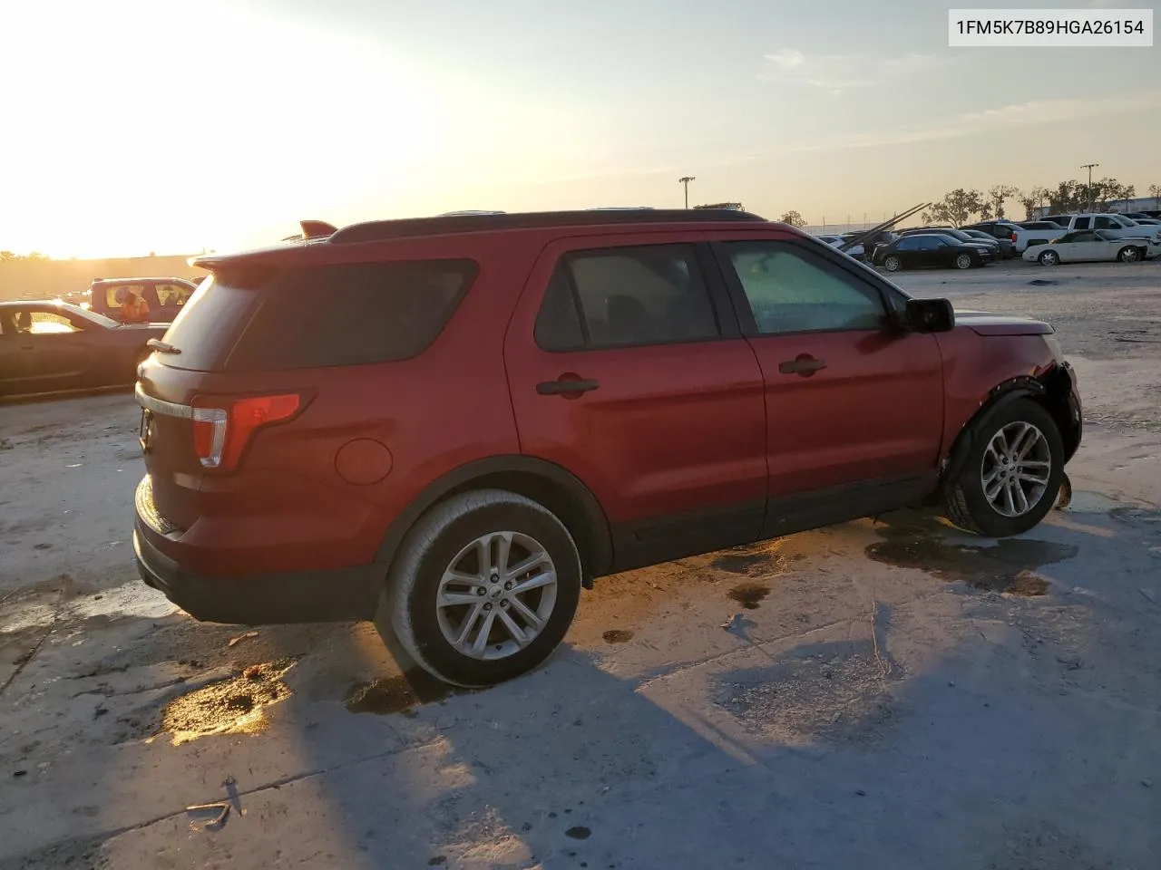 2017 Ford Explorer VIN: 1FM5K7B89HGA26154 Lot: 77934684