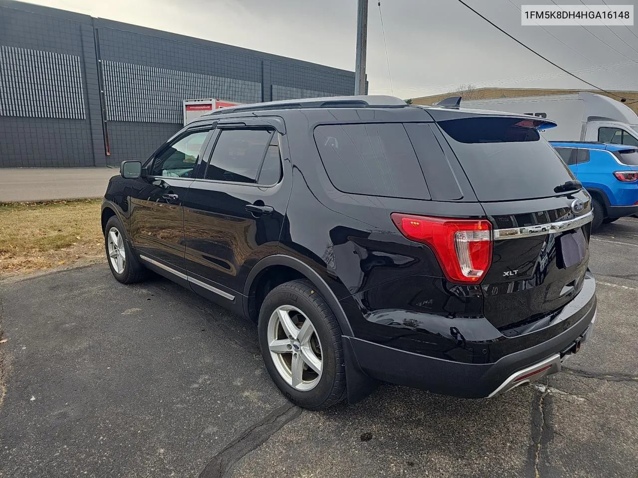 2017 Ford Explorer Xlt VIN: 1FM5K8DH4HGA16148 Lot: 78031244